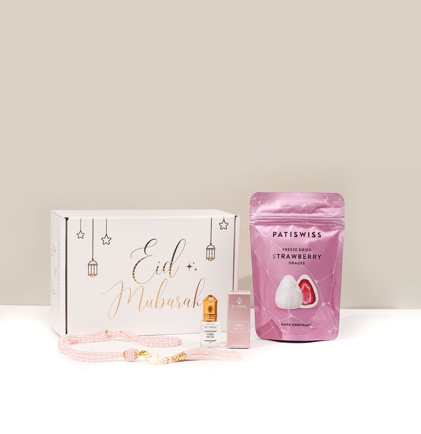 Caja Eid gourmand rosa