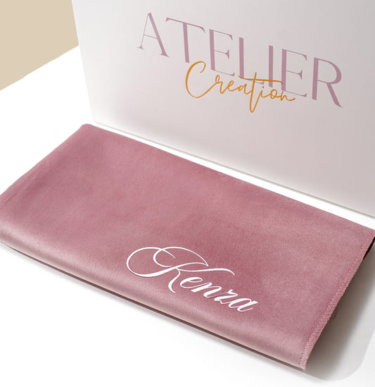 Tapete rosa fino personalizado