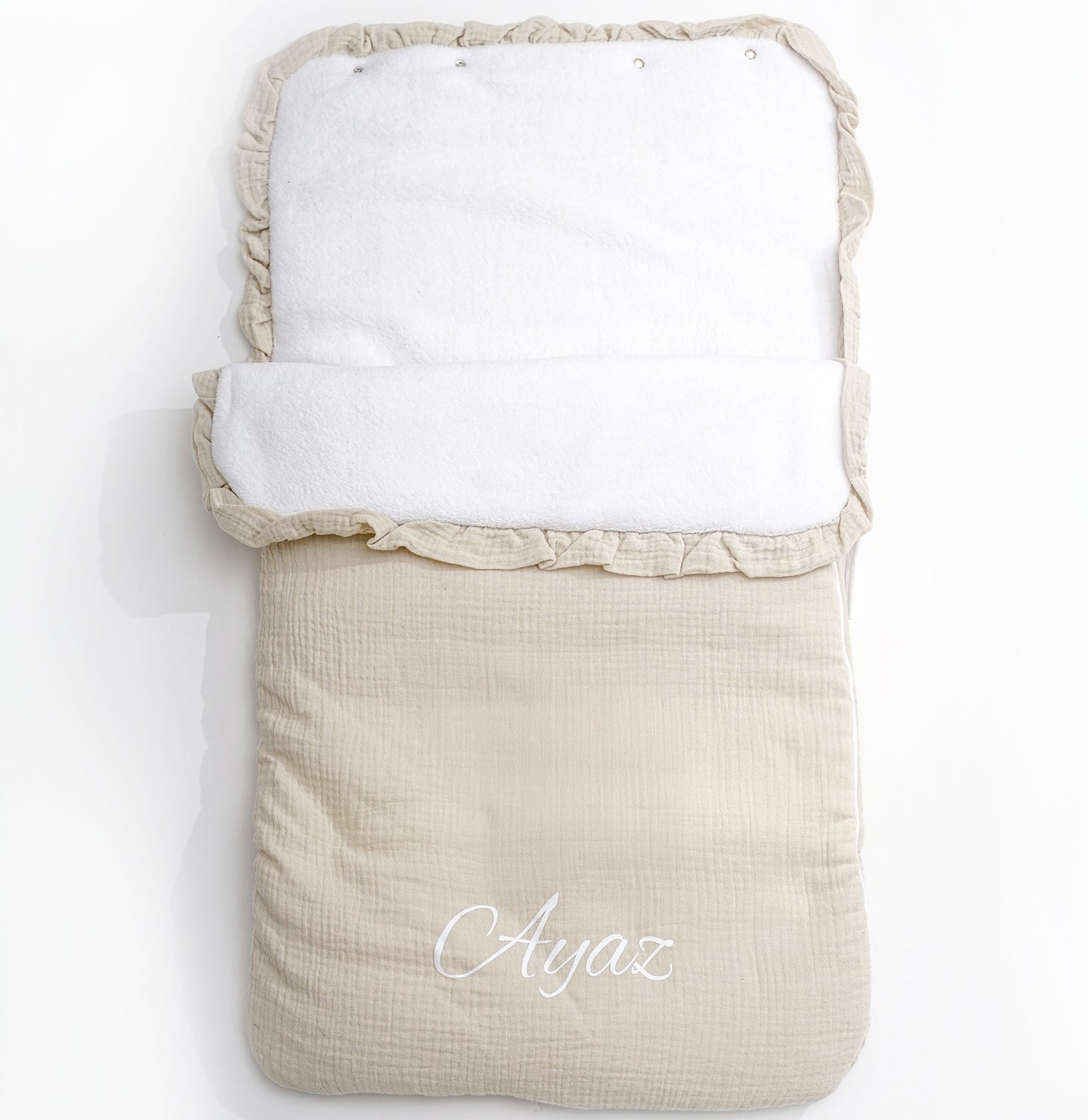 Sacco a pelo in cotone beige