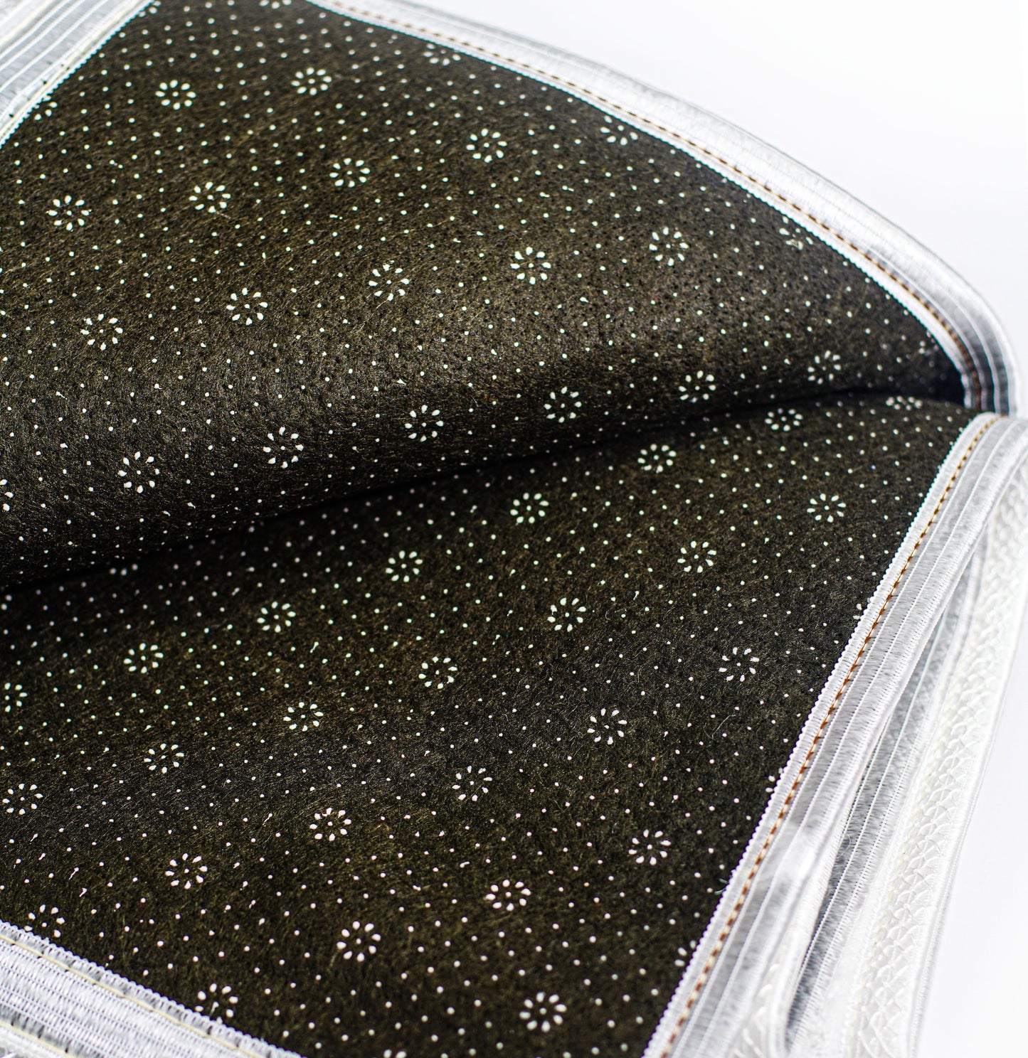 Tapis de prière épais à personnaliser blanc neige.