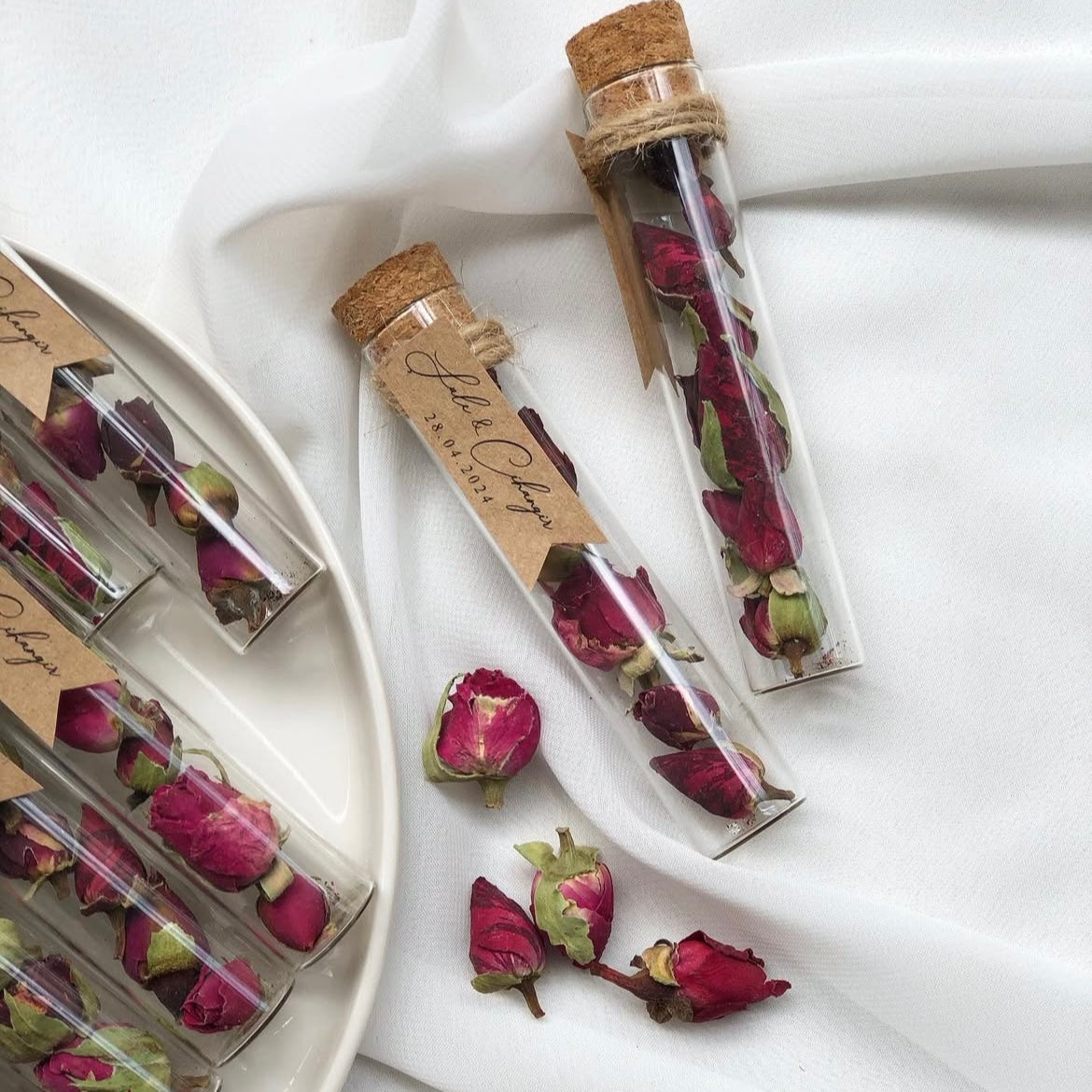Fioles roses sechées Alya
