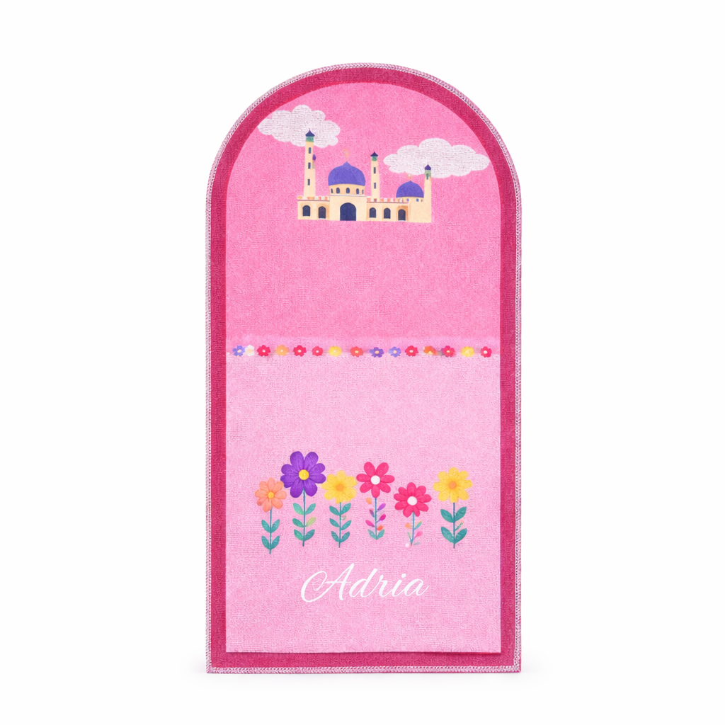 Tapis de prière épais enfant mosquée fille