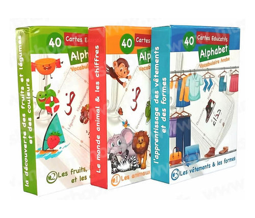 Jeux de carte apprentissage arabe
