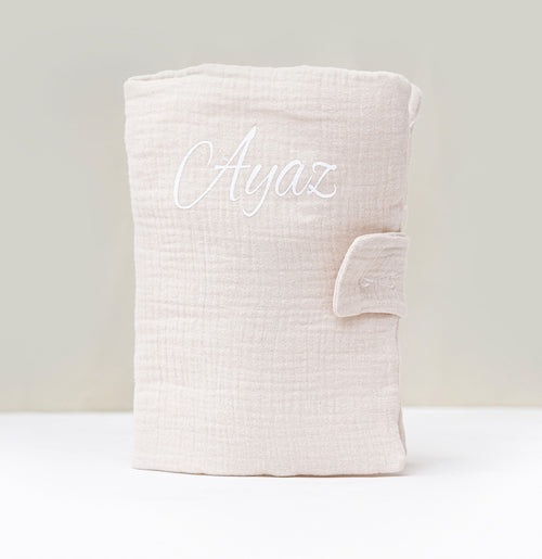 واقي بطاقة الغاز الصحية من القطن البيج