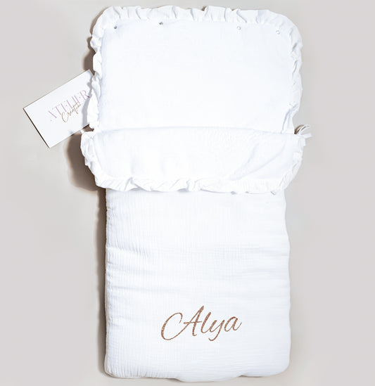 Saco de gás em algodão branco