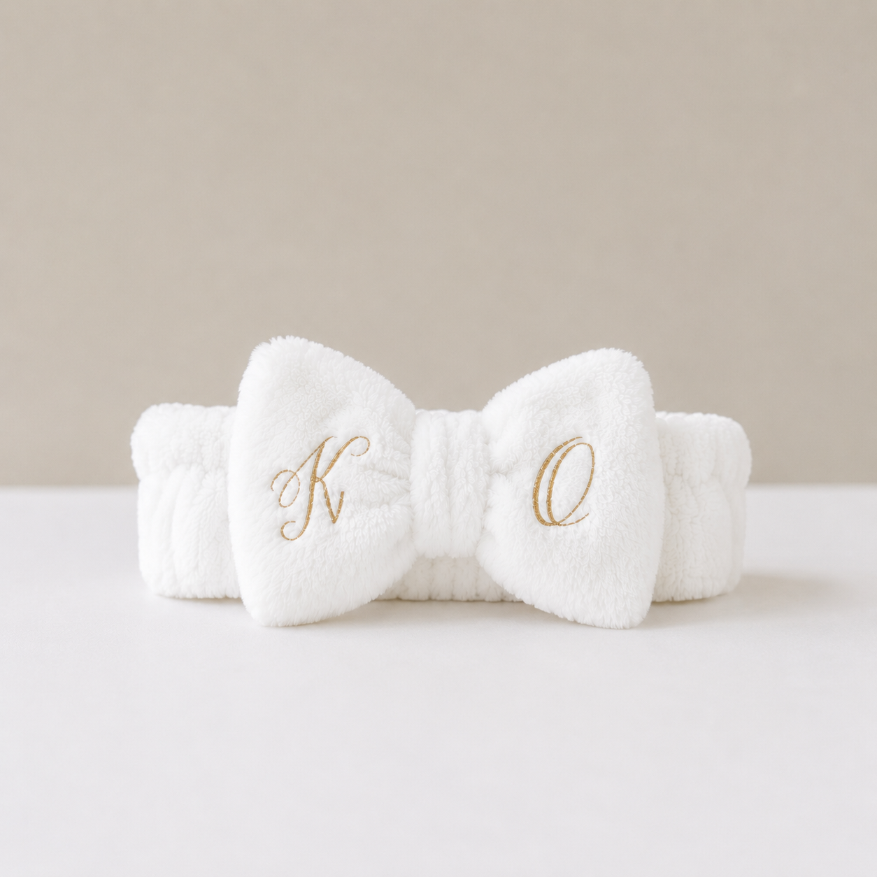 Bandeau maquillage pilou blanc