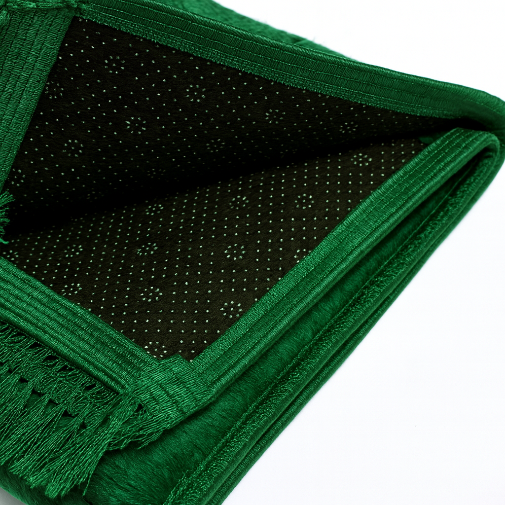 Tapis de prière épais à personnaliser vert