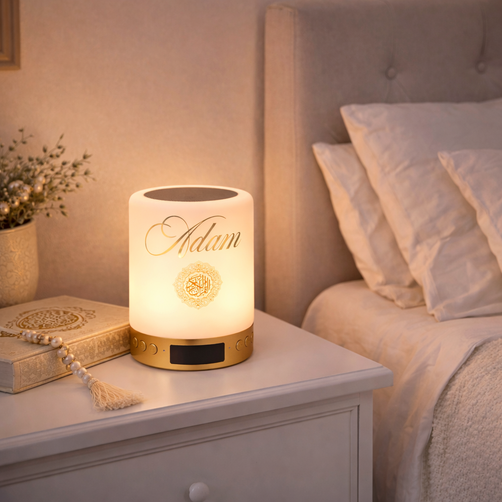 white arabic velvet quran