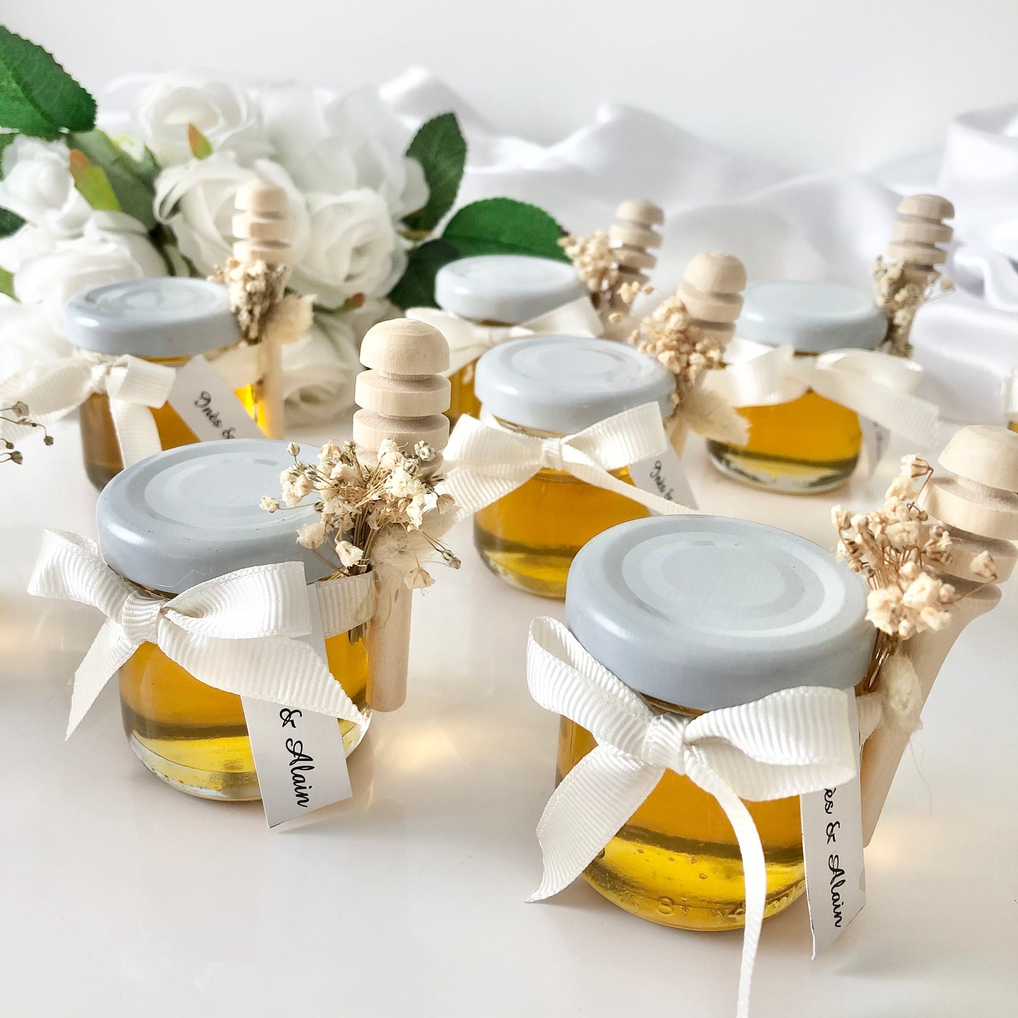 أواني عسل أنيقة وبوهيمية