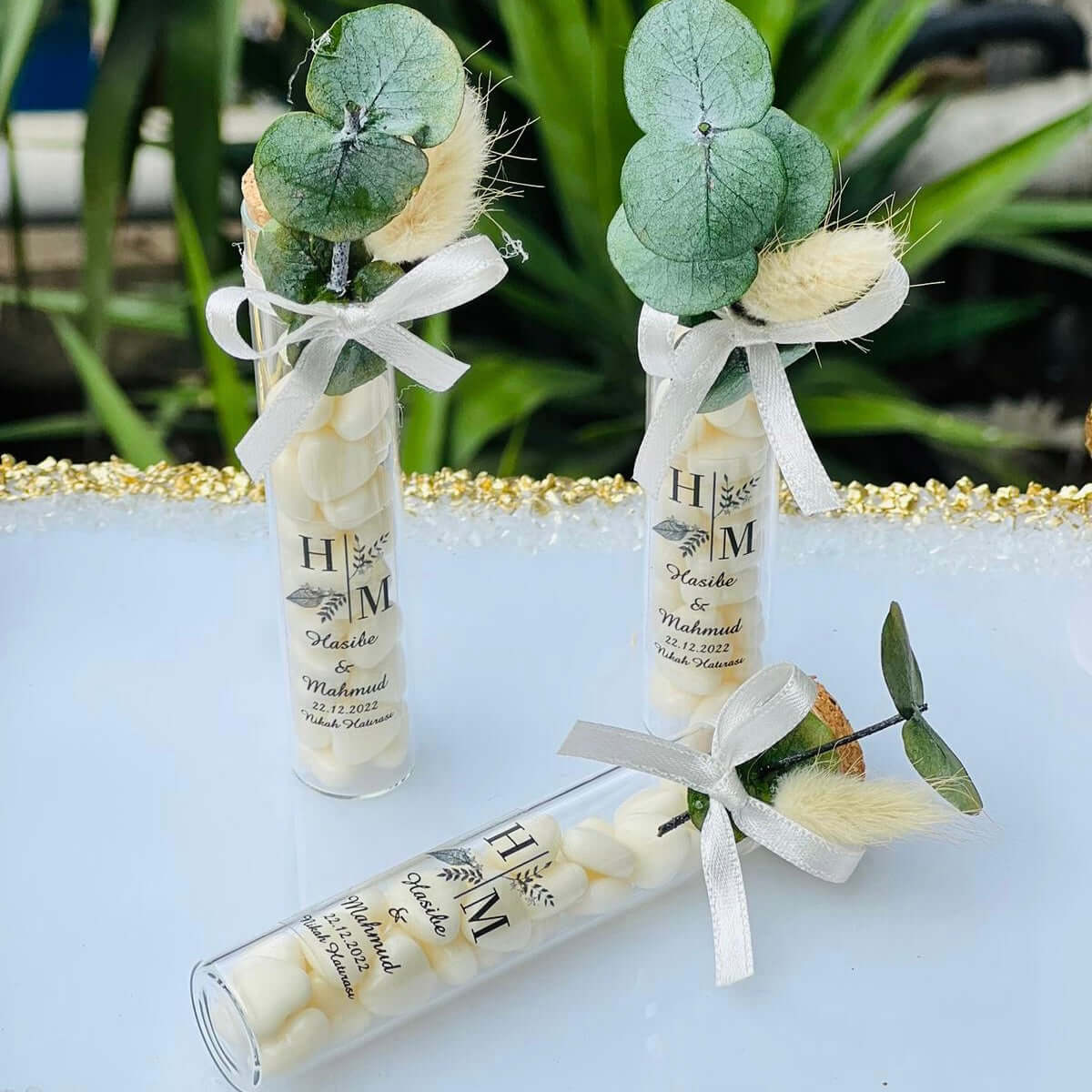 Kalp şeklinde draje şişeleri II