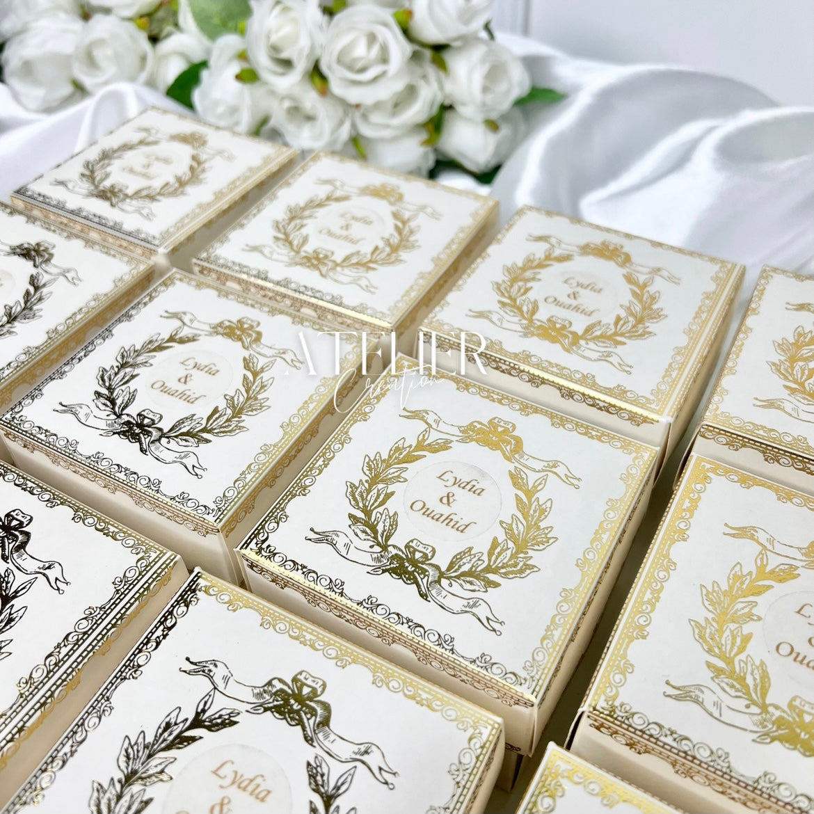 Kişiselleştirilmiş misafir pastası kutusu