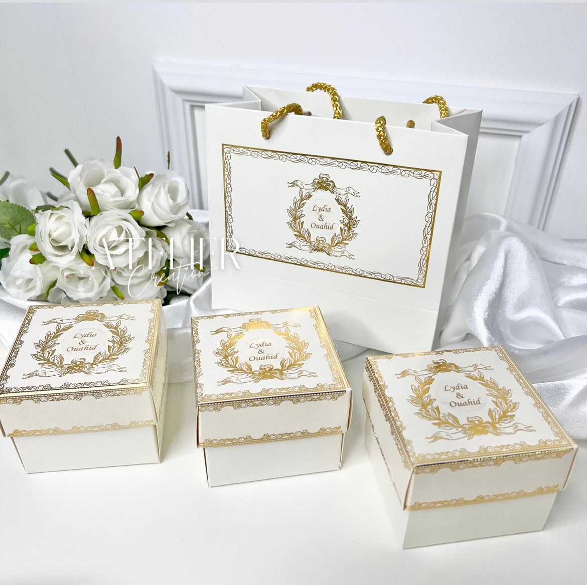 Kişiselleştirilmiş misafir pastası kutusu