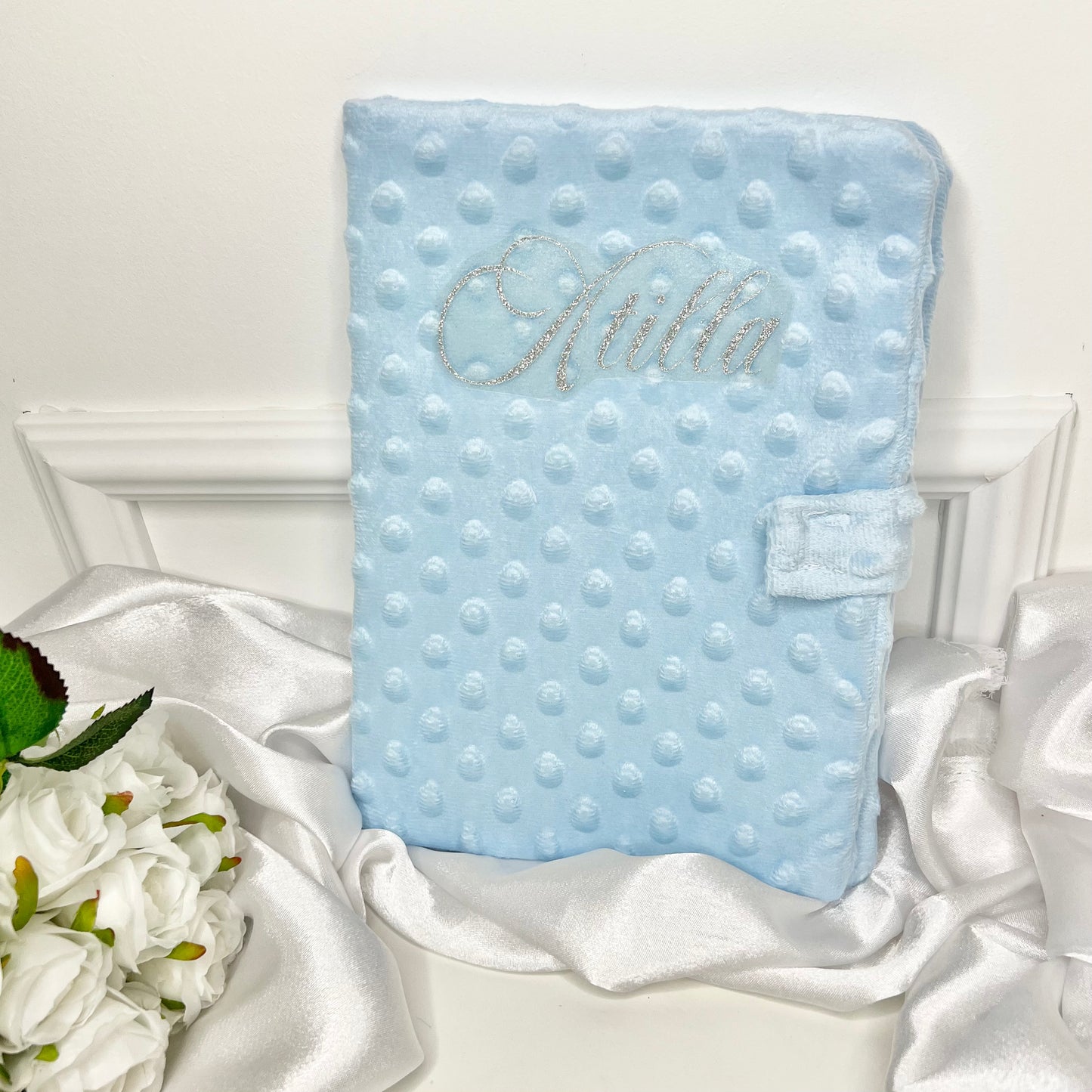 Protège carnet de santé bleu