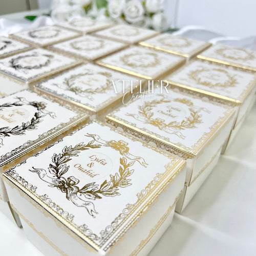 Kişiselleştirilmiş misafir pastası kutusu