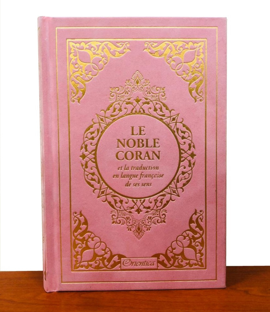 Corán árabe/francés rosa