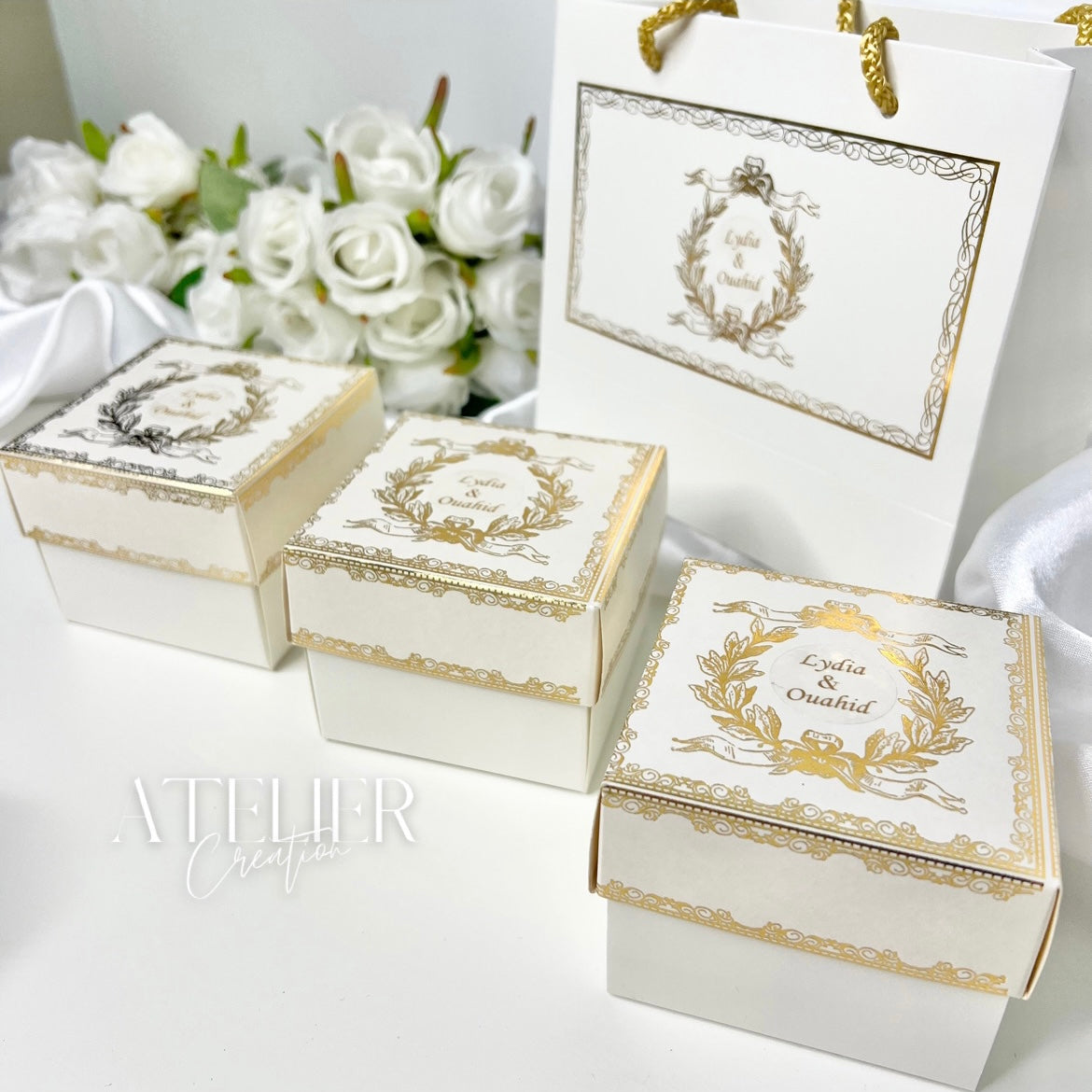 Kişiselleştirilmiş misafir pastası kutusu