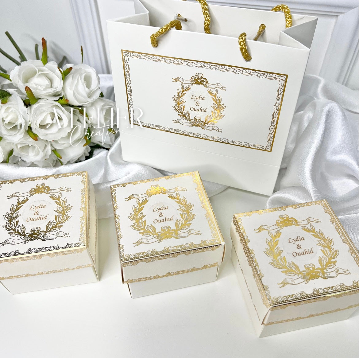 Kişiselleştirilmiş misafir pastası kutusu