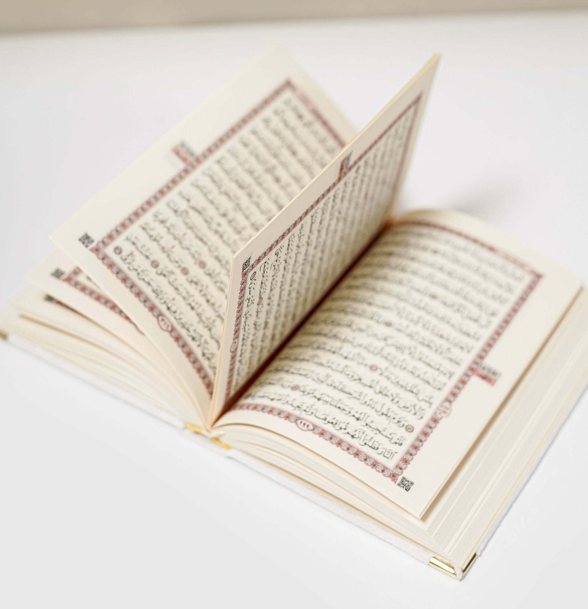 white arabic velvet quran