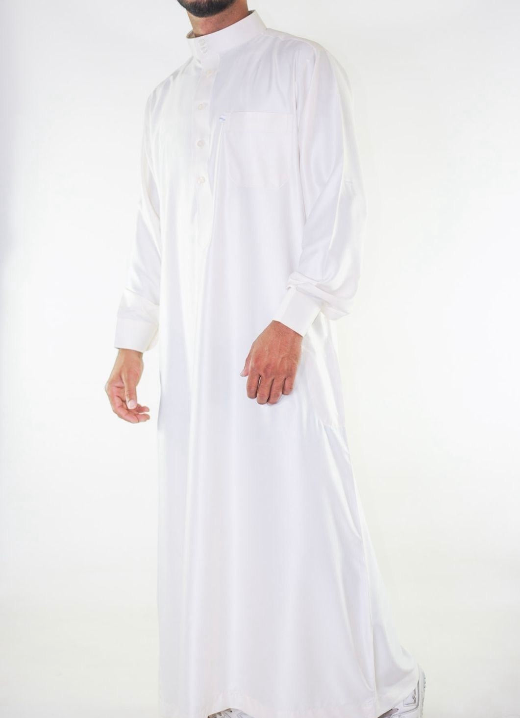 Qamis qataris blanc