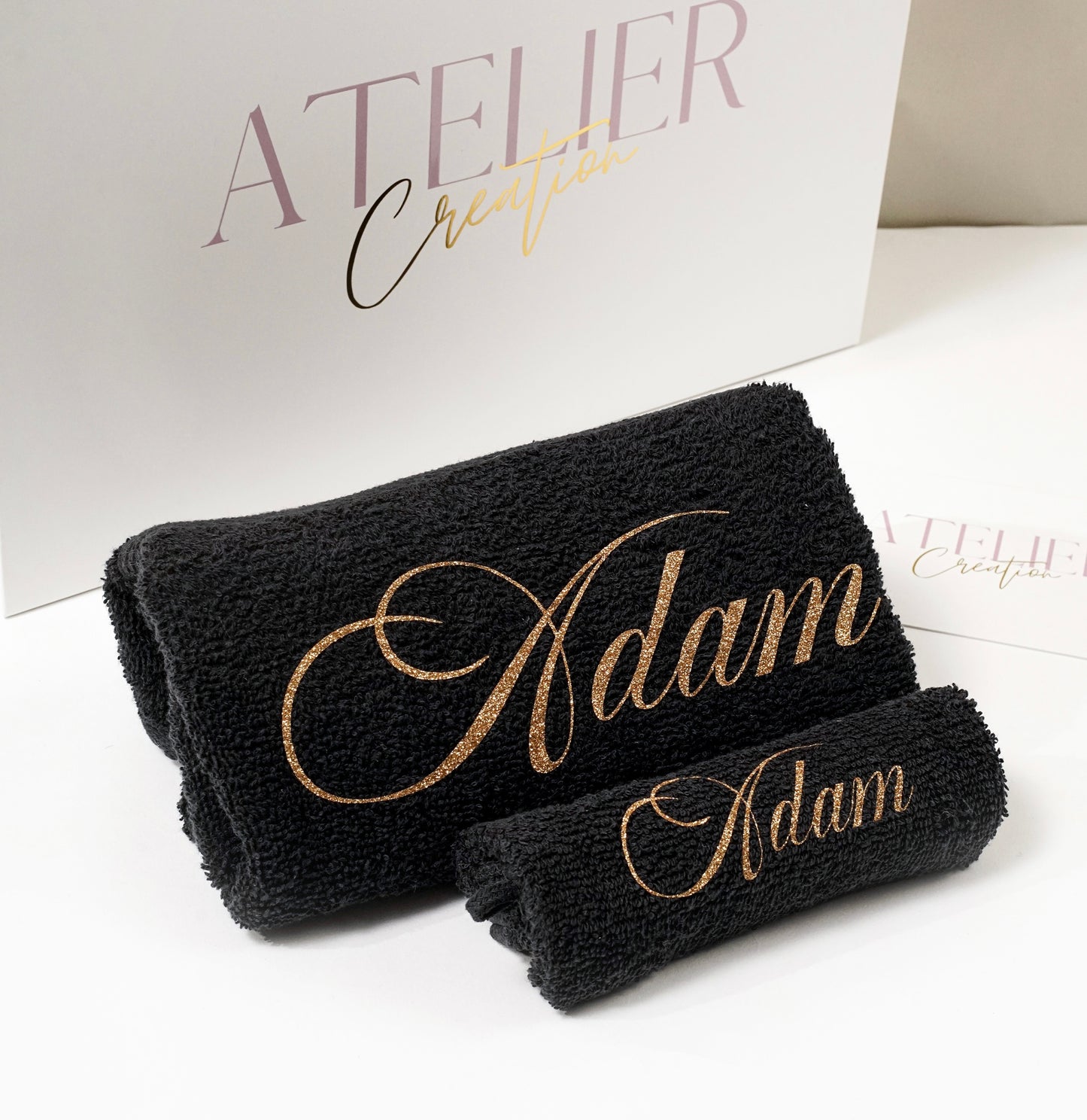 Kit serviette bain Noir