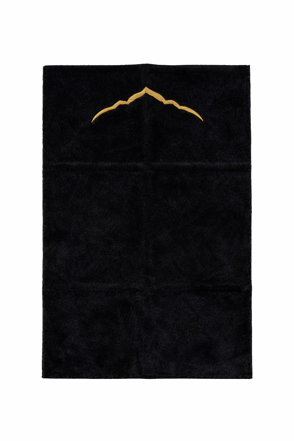 Tapis de Prière Signature noir – Fausse Fourrure Épaisse