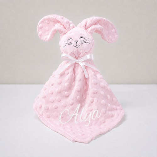Doudou Minky rose à personnaliser