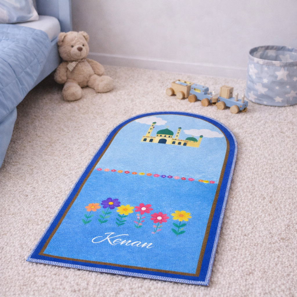 Tapis de prière épais enfant mosquée garçon