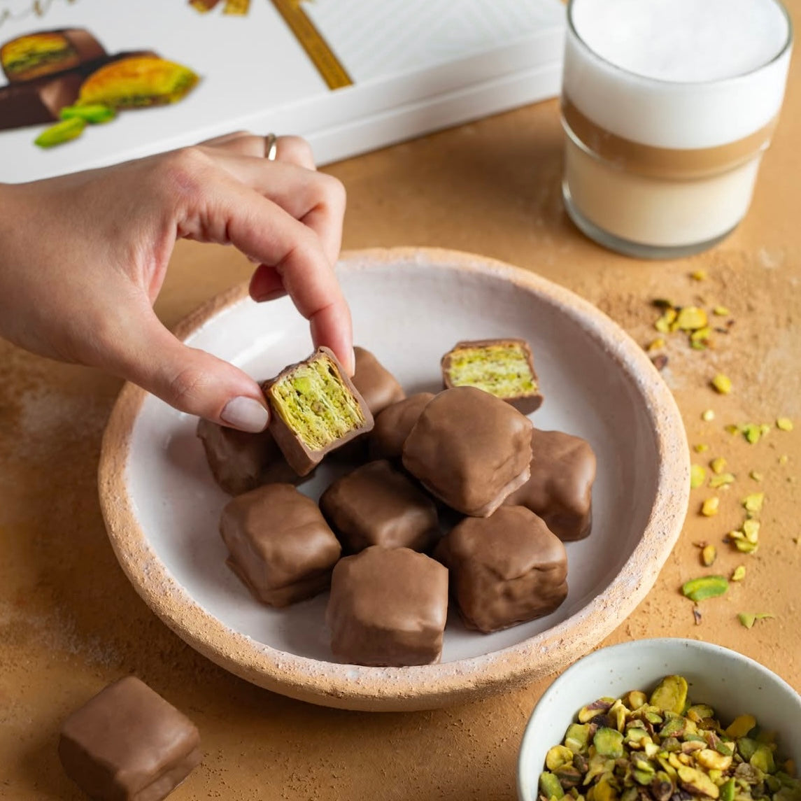 Baklava enrobées de chocolat