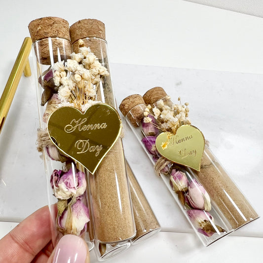 Fioles henné & roses