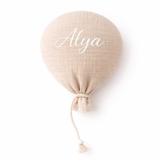 Ballon mural décoratif enfant gaz de coton beige