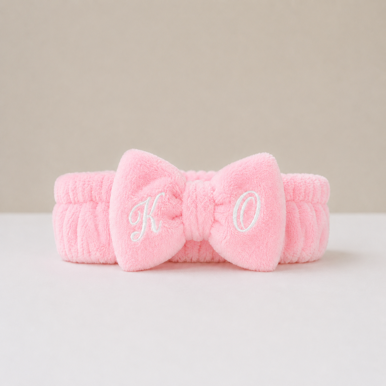 Bandeau maquillage pilou rose