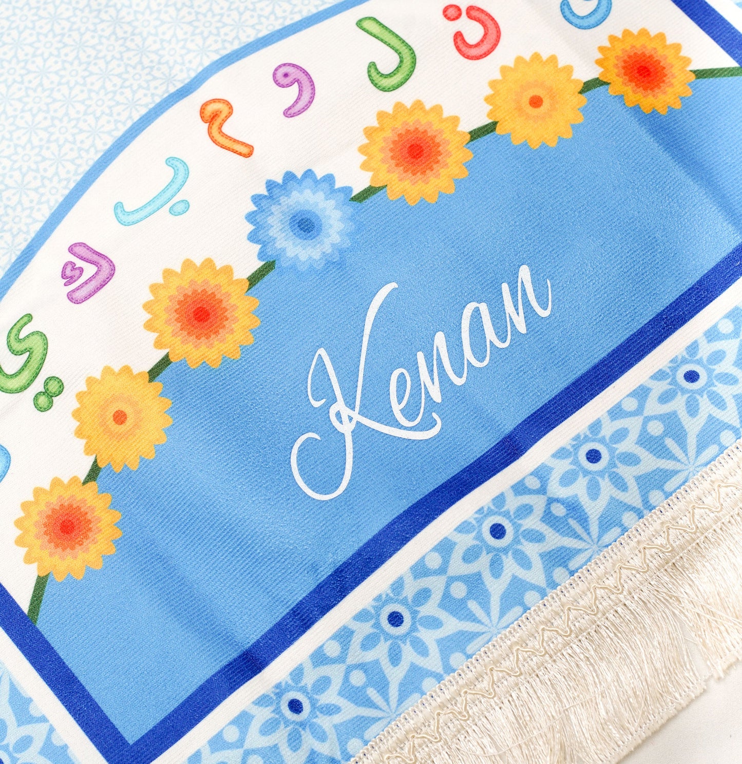 Tapis de prière enfant alphabet arabe garçon