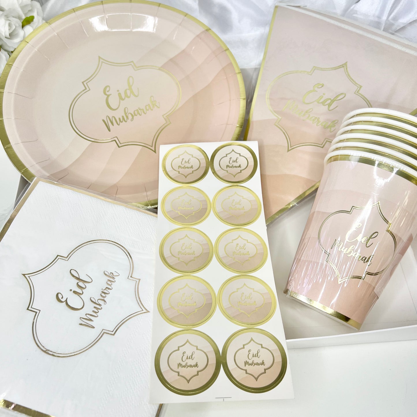 Large French/Arabic Quran Box White