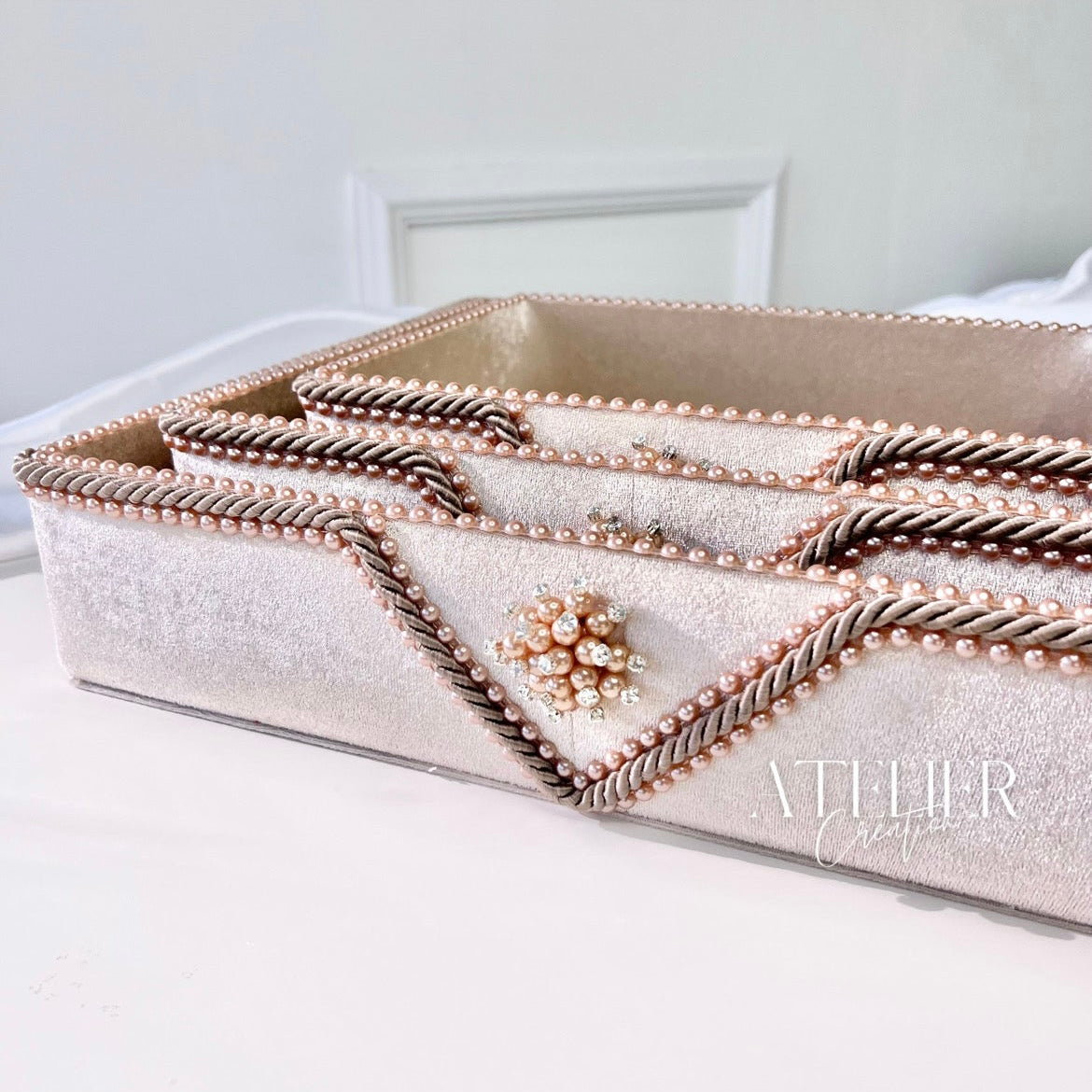 Lots of 3 Nude Pearl Baskets