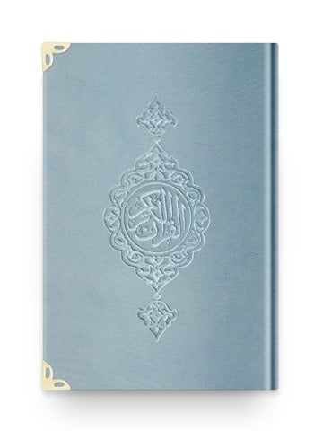 Coran velours arabe bleu ciel