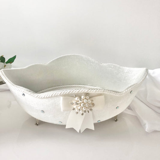 Panier Velours blanc nouvelle collection